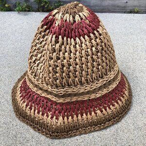 ZARA Knit Cloche Bucket Hat Women's SMALL Cap